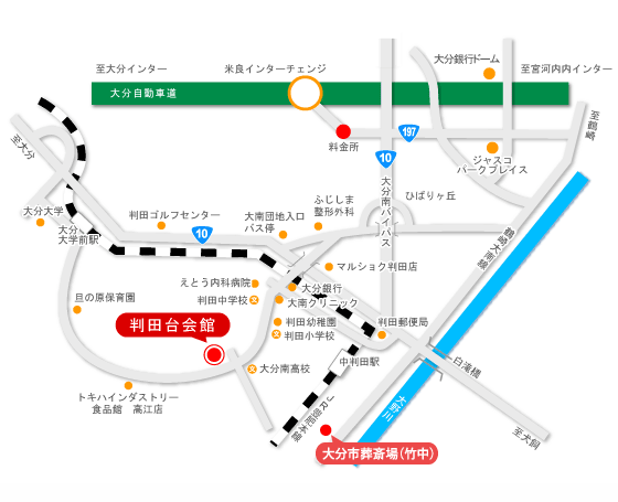 判田台会館案内MAP